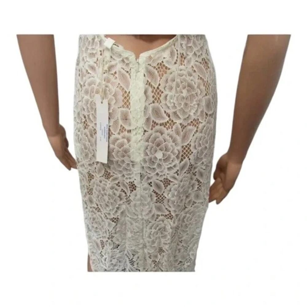 FOR LOVE & LEMONS-NWT- MARILYN MIDI DRESS- LACED IVORY Sz:XS Ret$288 *HOT ITEM*‎ - Picture 8 of 9